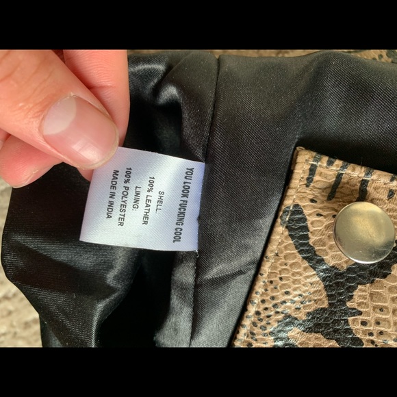 LPA Snakeskin leather skirt - Picture 4 of 4